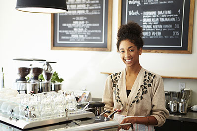 barista in a shop