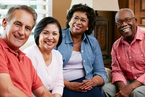 older couples hanging out